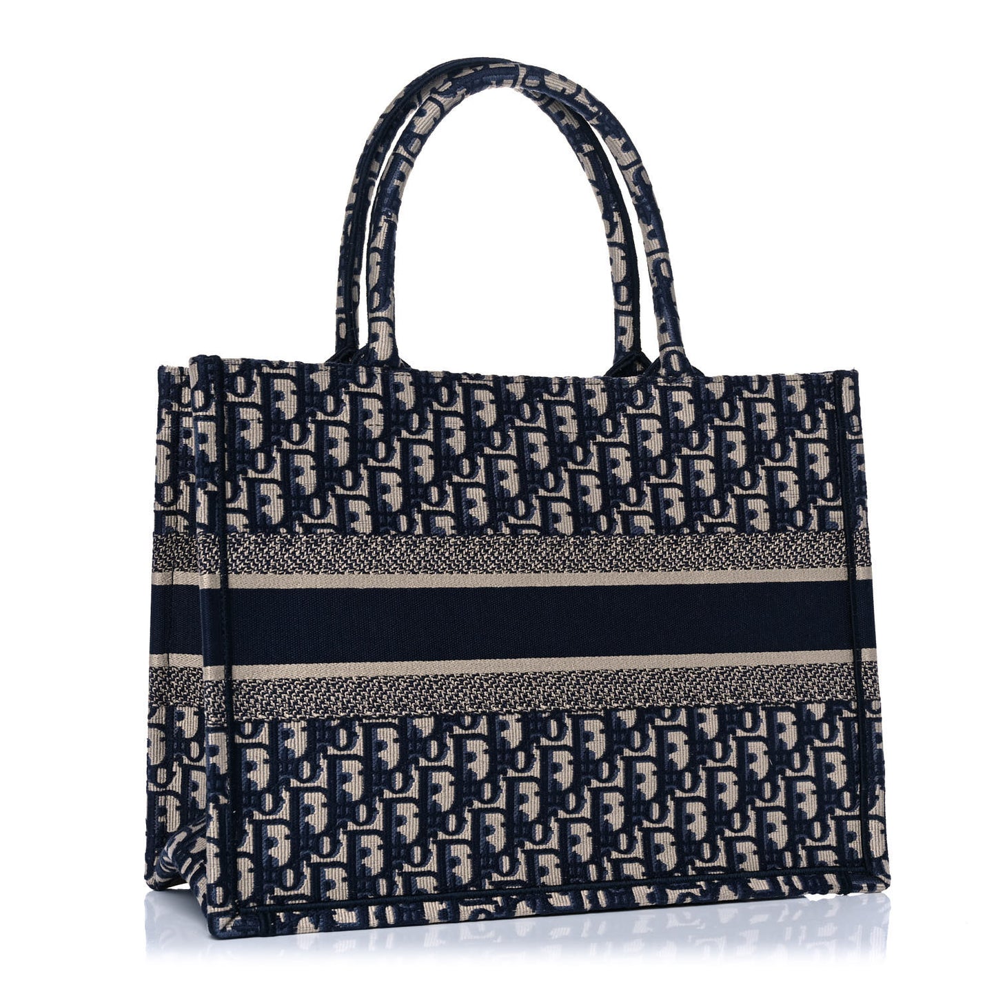 Oblique Medium Book Tote Blue Multicolor