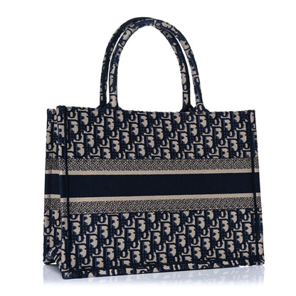 Christian Dior Oblique Medium Book Tote Blue Multicolor 2 of 11