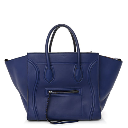 Celine Grained Calfskin Medium Phantom Luggage Indigo 1 of 10