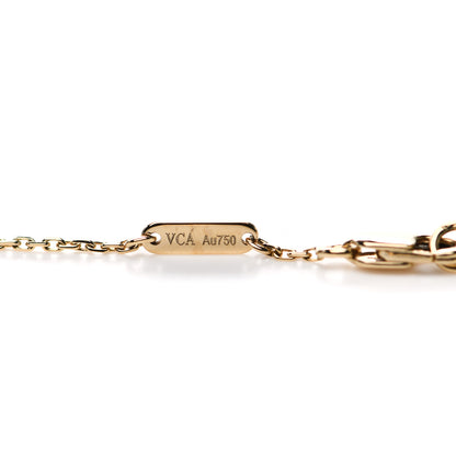 Van Cleef & Arpels 18K Yellow Gold Mother of Pearl Sweet Alhambra Butterfly Bracelet 5 of 5