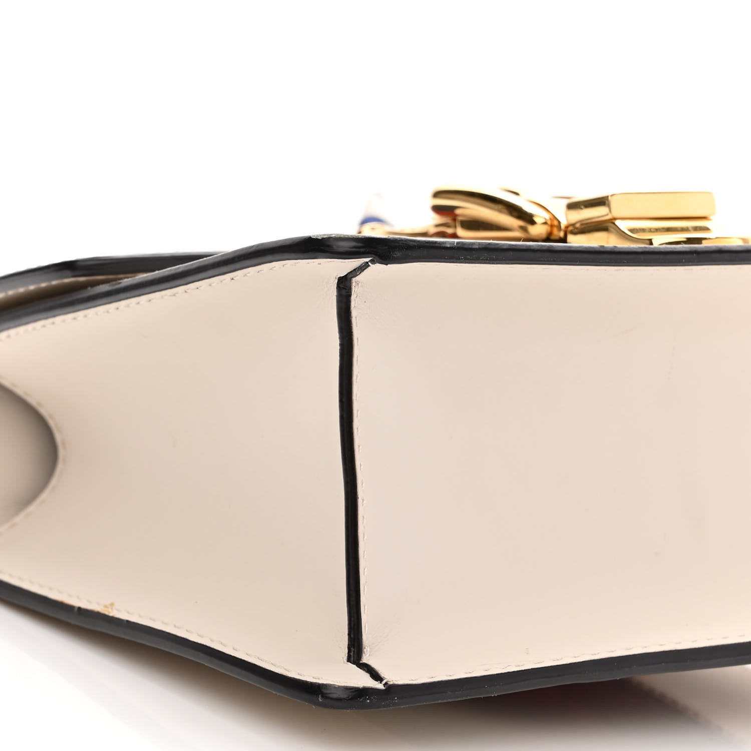 Gucci Calfskin Mini Sylvie Chain Shoulder Bag White 9 of 13