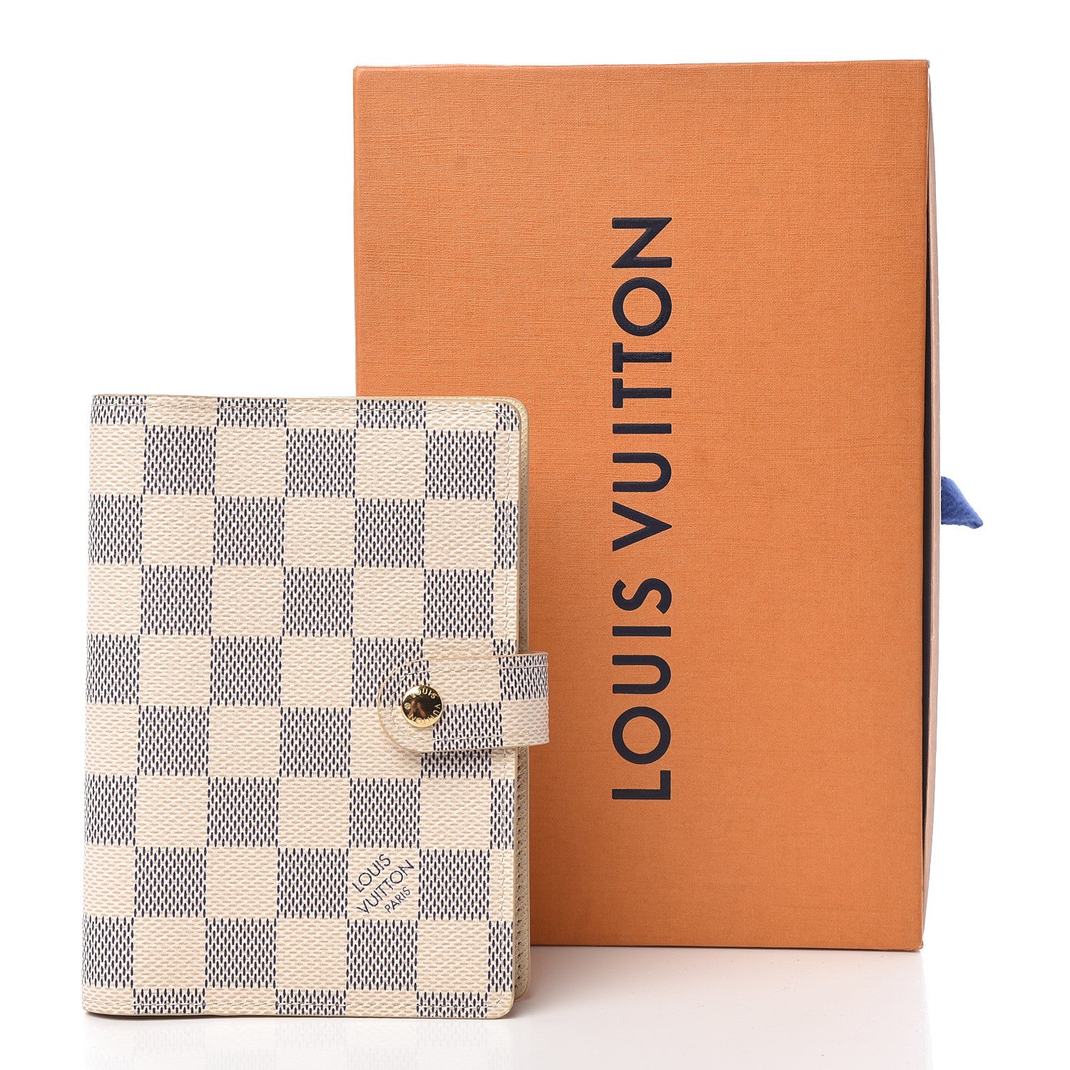 Louis Vuitton Damier Azur Small Ring Agenda Cover 7 of 7