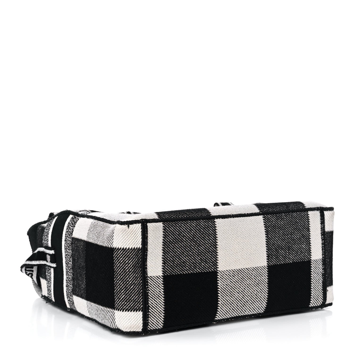 Christian Dior Canvas Tartan Diorcamp Messenger Black White 4 of 9
