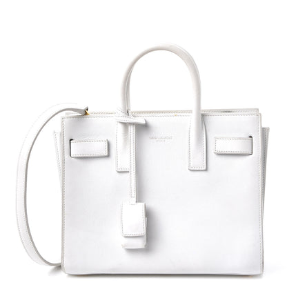 Saint Laurent Calfskin Nano Sac de Jour Dove White 1 of 17