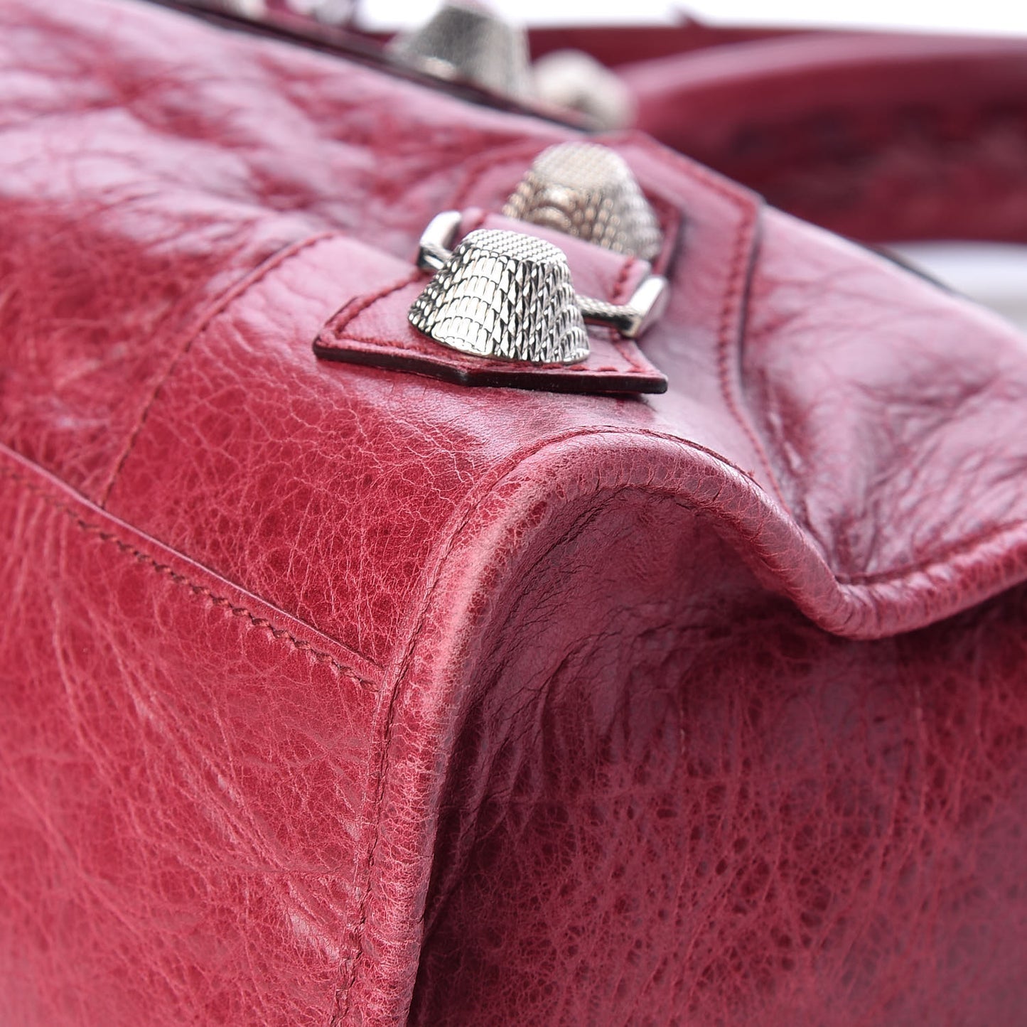Agneau Giant 21 Silver Hardware City Pourpre