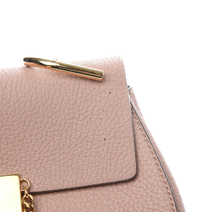 Chloe Grained Lambskin Mini Drew Shoulder Bag Cement Pink 10 of 13