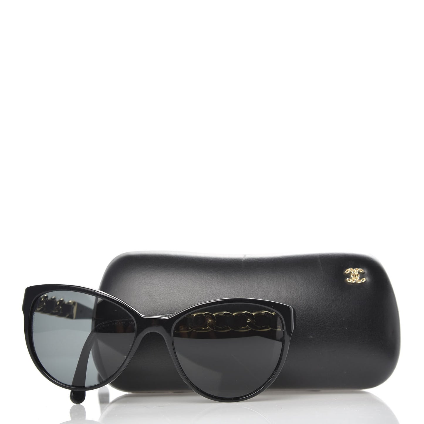 CC Chain Sunglasses 5215Q Black