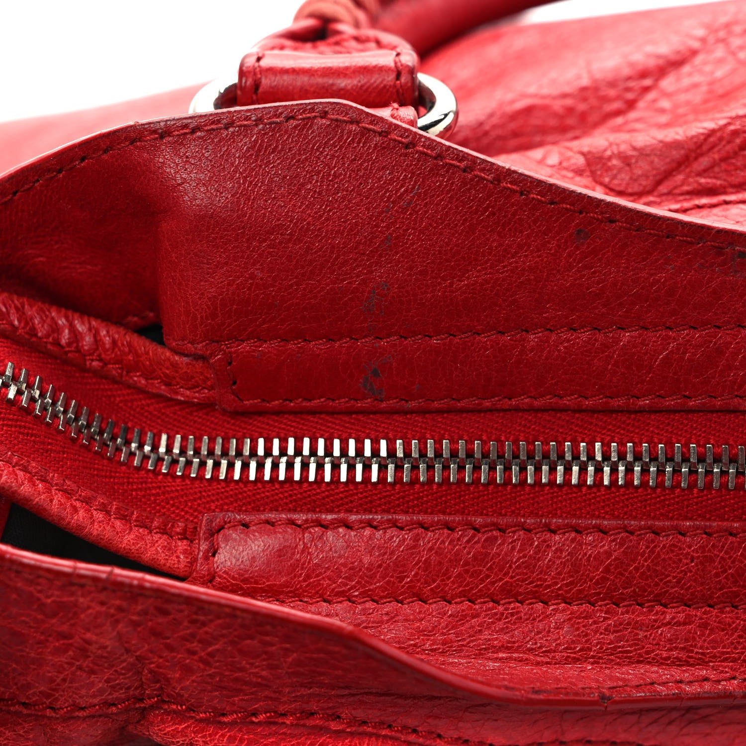 Balenciaga Agneau Giant 12 Silver Hardware Town Rouge Coquelicot 12 of 14