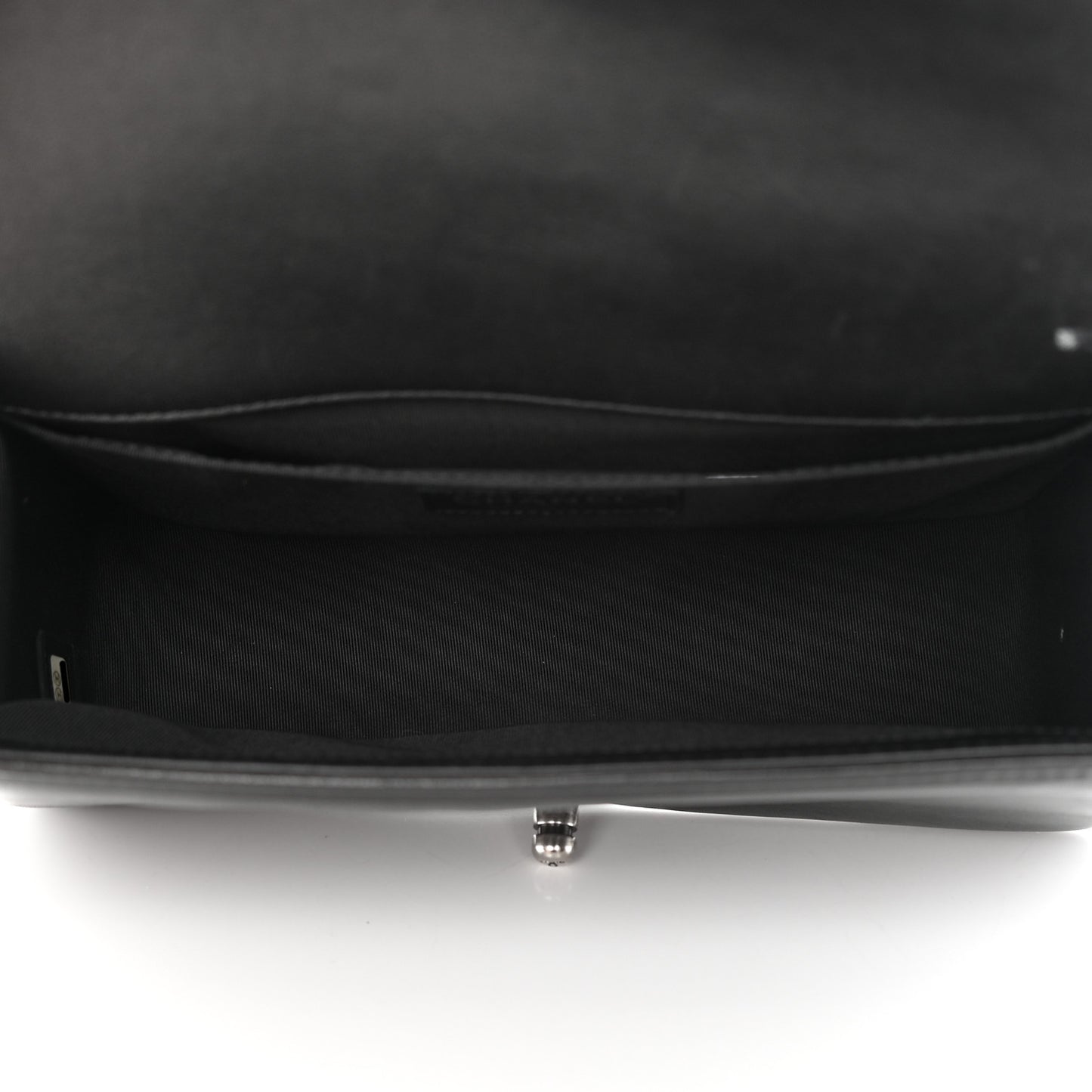 Lambskin Quilted Medium Boy Flap Black