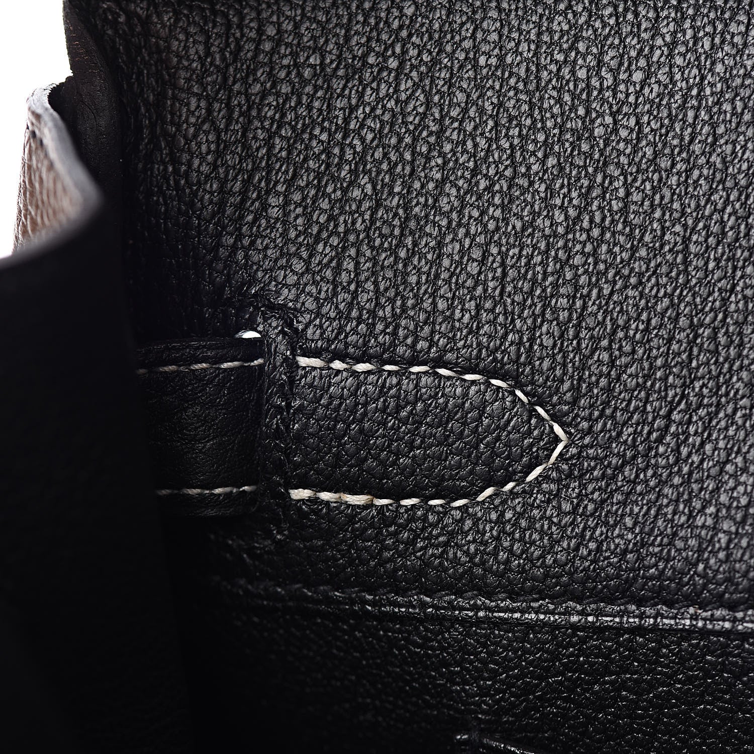 Hermes Togo Horseshoe Birkin 30 Black Etoupe 13 of 29