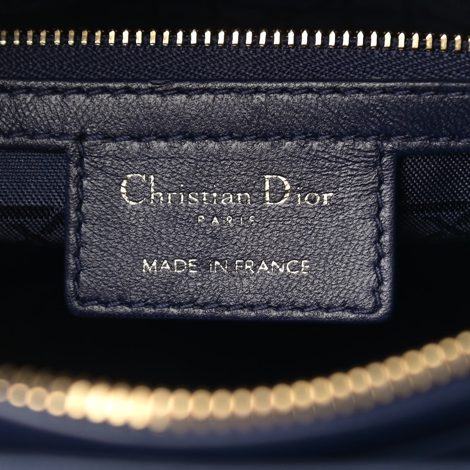 Christian Dior Lambskin Cannage Medium Lady Dior Blue 5 of 11