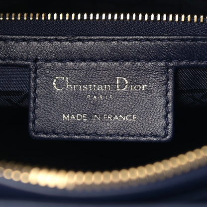 Christian Dior Lambskin Cannage Medium Lady Dior Blue 5 of 11