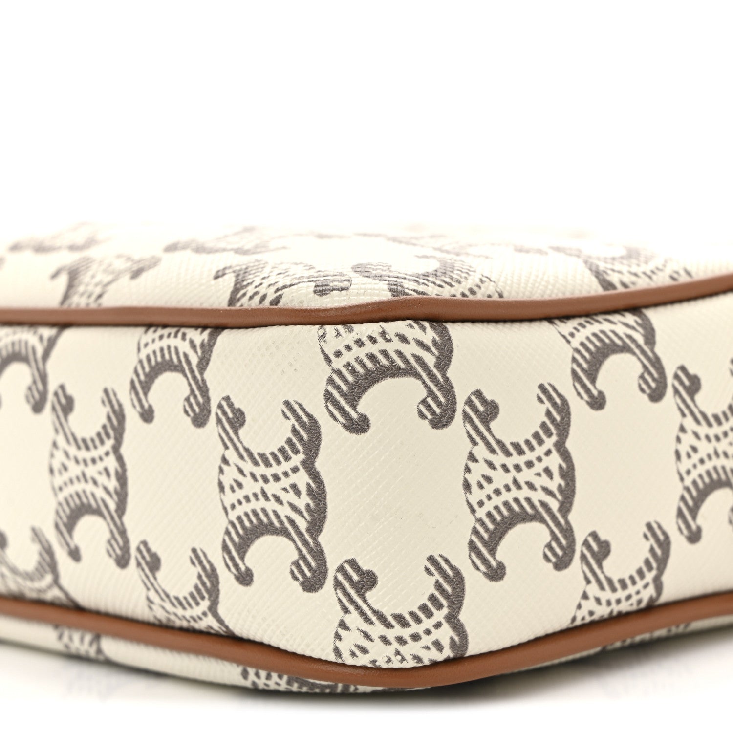 Celine Triomphe Canvas Medium Messenger Bag Tan Ecru 10 of 10