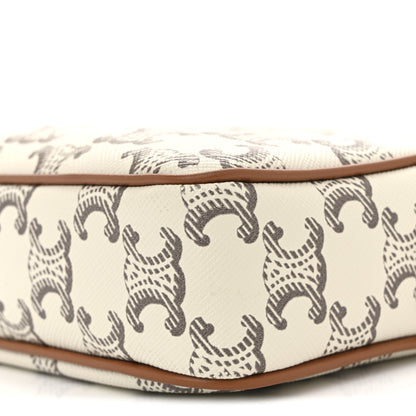 Celine Triomphe Canvas Medium Messenger Bag Tan Ecru 10 of 10