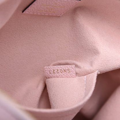 Louis Vuitton Empreinte Monogram Giant By The Pool Marshmallow Hobo PM Bouton De Rose 9 of 10