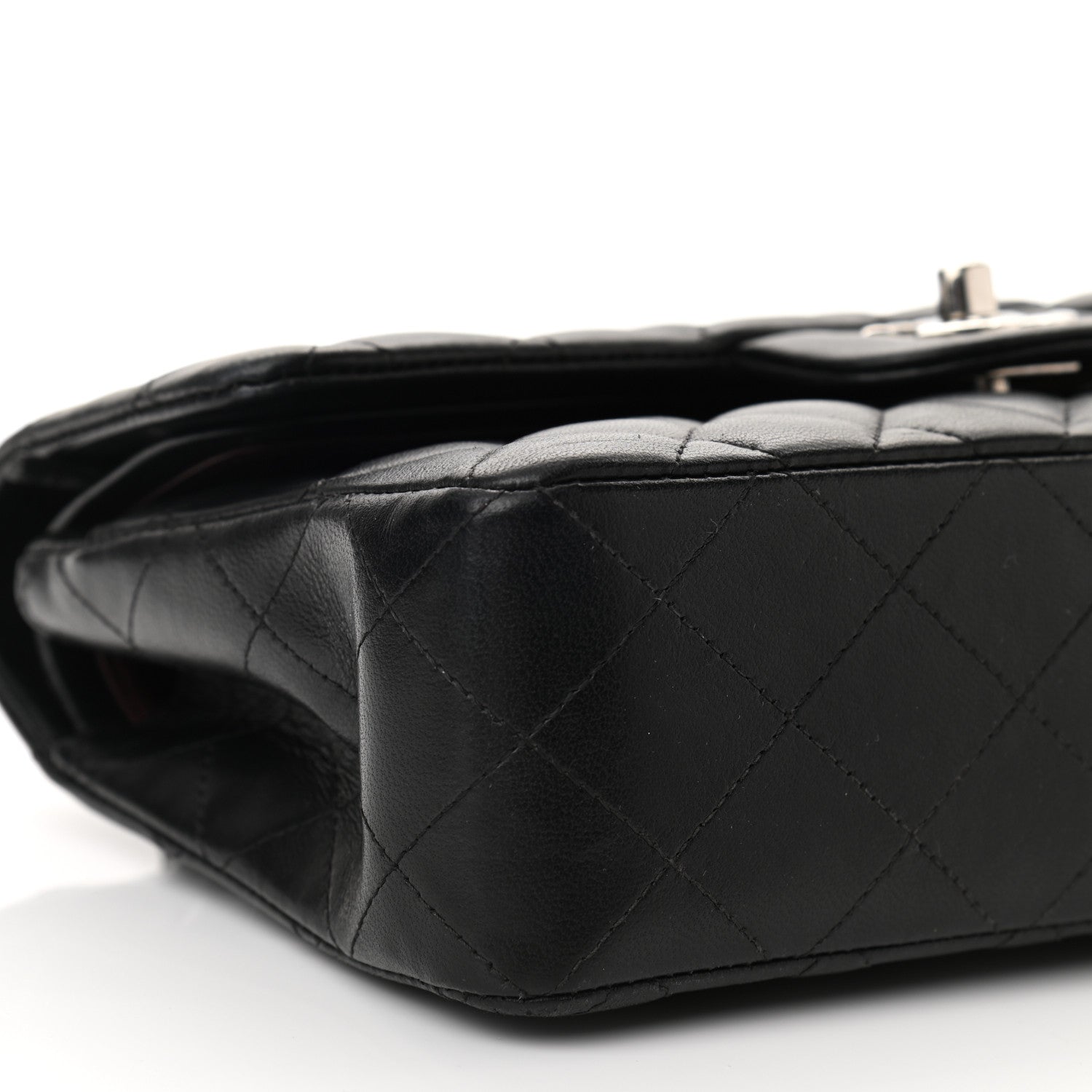 Chanel Lambskin Quilted Small Double Flap Black 9 of 10