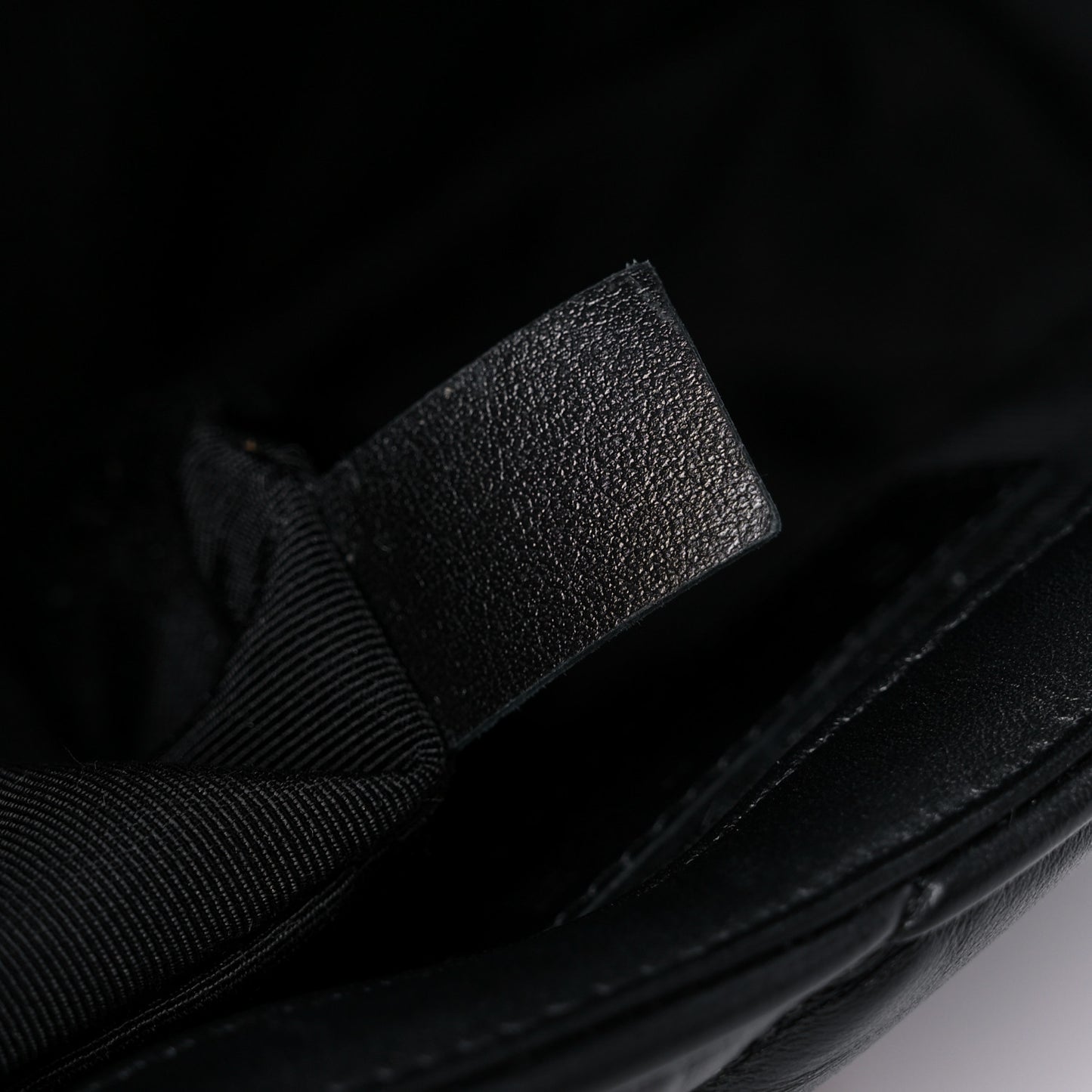 Calfskin Quilted Mini Square Bubbly Flap Black