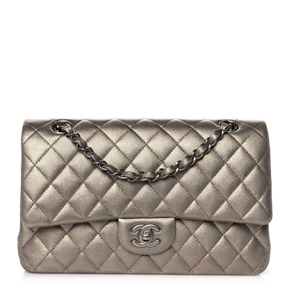 Chanel Metallic Lambskin Quilted Medium Double Flap Gold 1 of 9