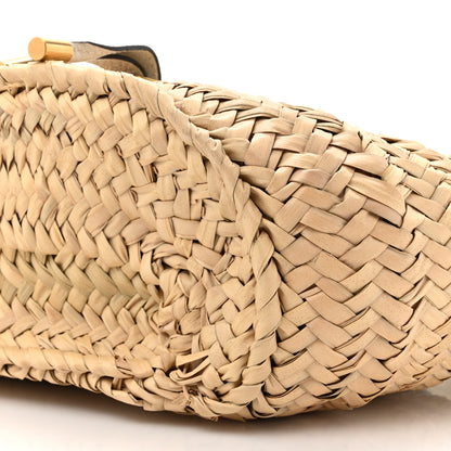 Chloe Raffia Calfskin Marcie Basket White 9 of 11