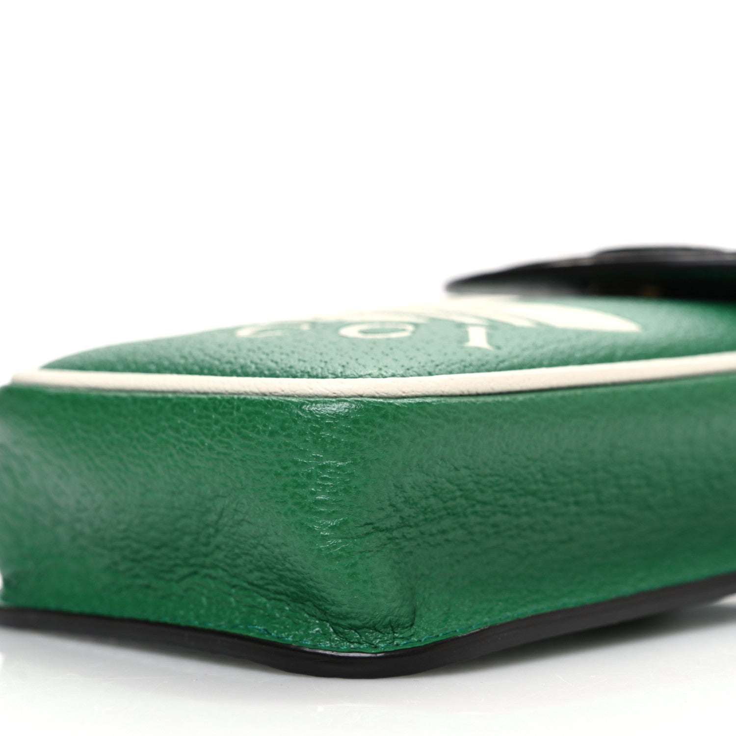 Gucci X ADIDAS Textured Dollar Calfskin Trefoil Embossed Phone Crossbody Bag New Shamarock 10 of 10