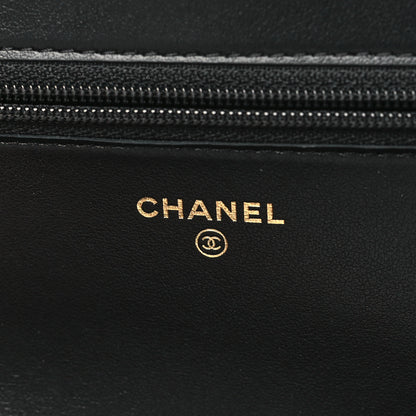 Chanel Caviar Quilted Boy Wallet On Chain WOC Black 6 of 11