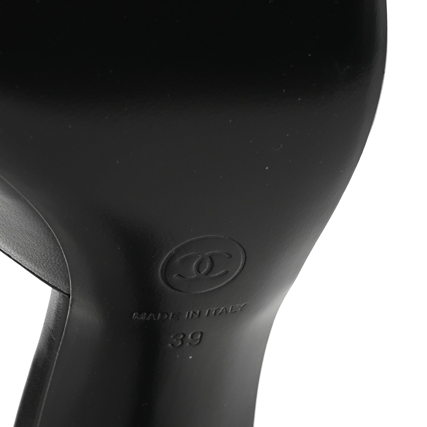 Chanel Lambskin Mary Jane Pumps 39 Black White 7 of 10