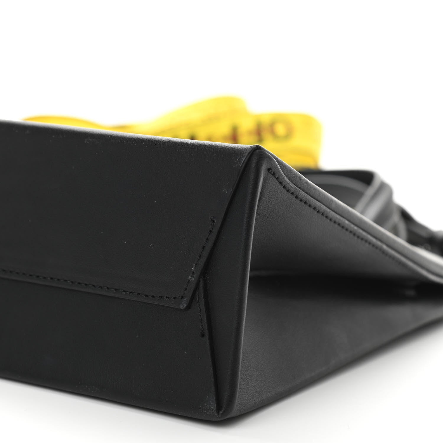 Off-White Calfskin Small Box Bag Tote Black 6 of 10