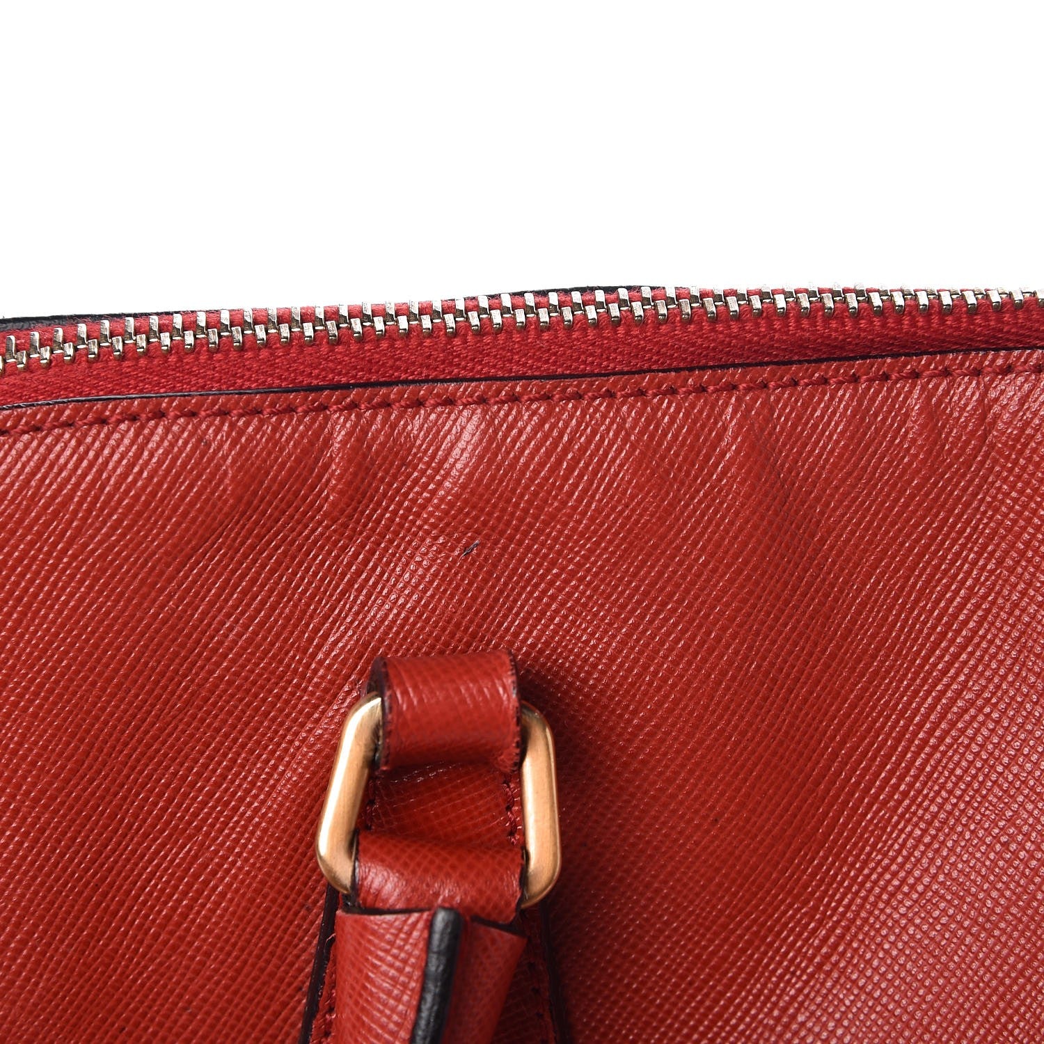 Prada Saffiano Frame Bowler Red 8 of 17