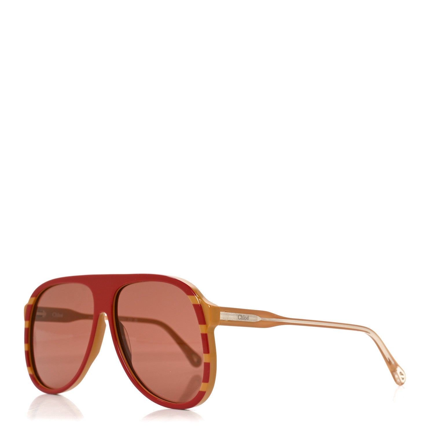 Chloe Acetate Sunglasses CH0128S Red Yellow Brown 1 of 7