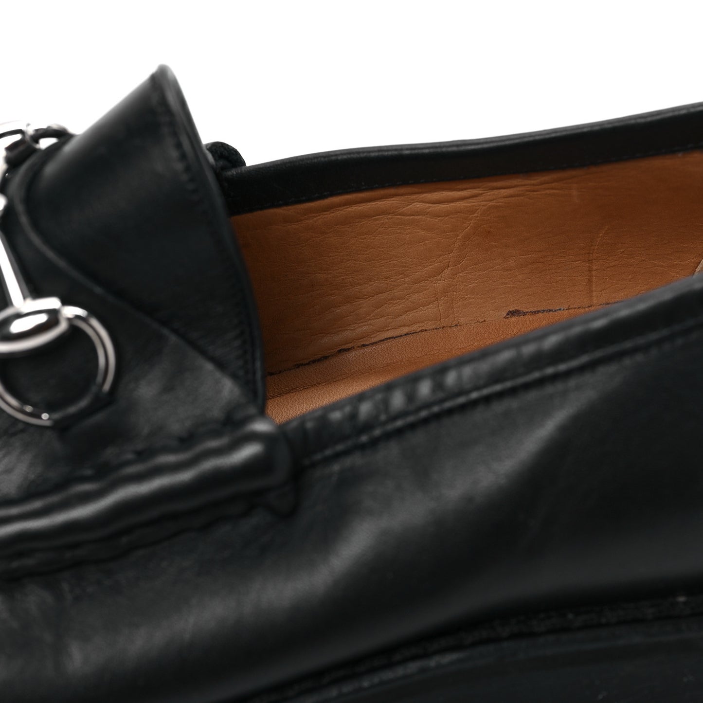 Laredo Calfskin Mens Horsebit Loafers 8.5 Black