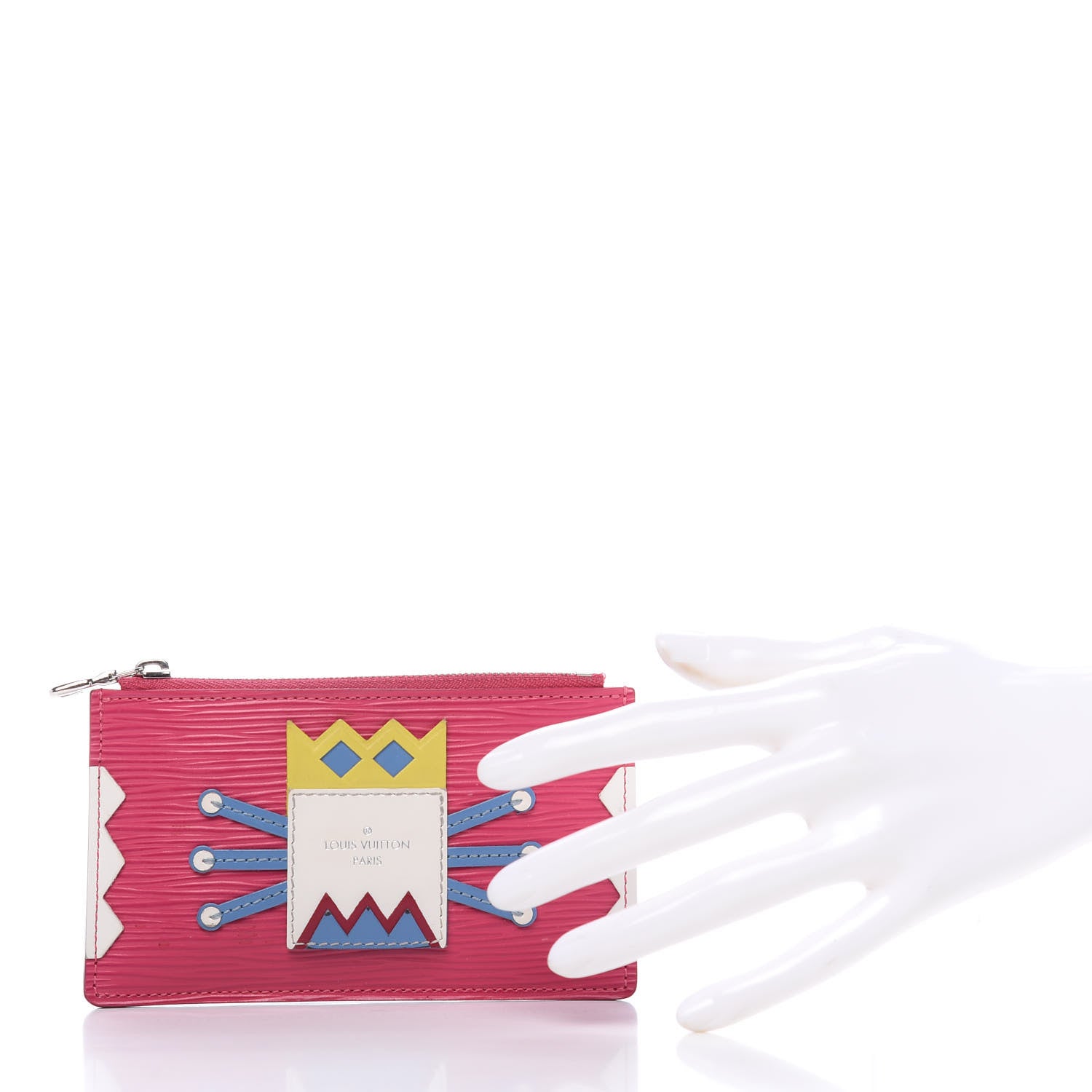 Louis Vuitton Epi Tribal Mask Key Pouch Pivoine 2 of 9