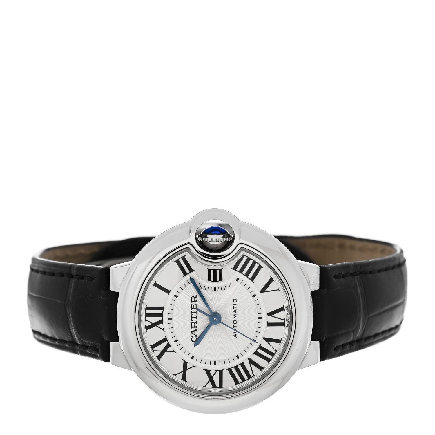 Cartier Stainless Steel Alligator 33mm Ballon Bleu De Cartier Automatic Watch 2 of 5