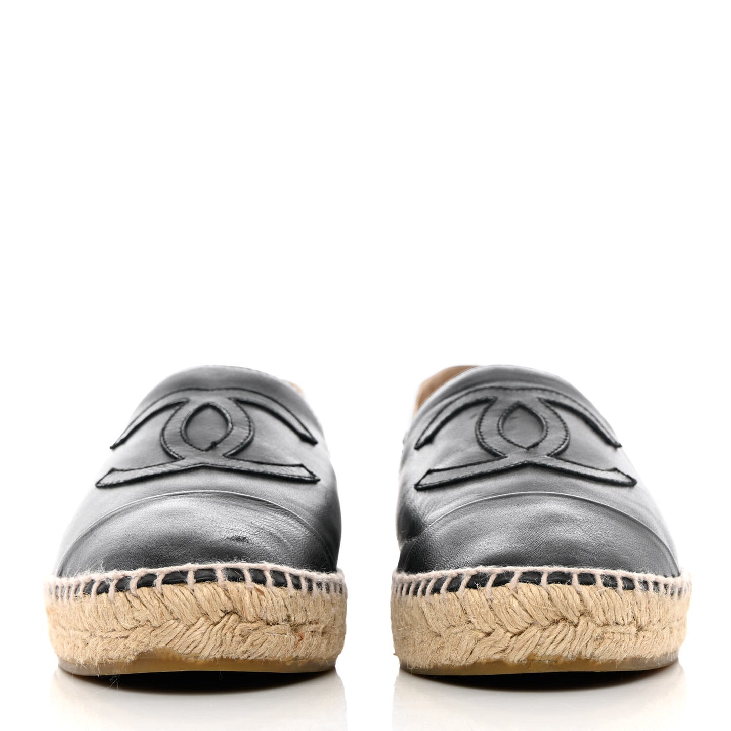 Lambskin CC Espadrilles 39 Black