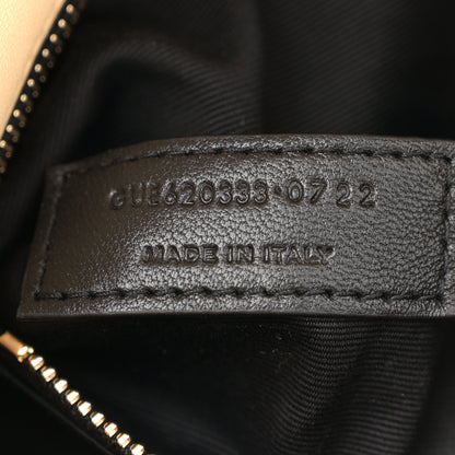 Saint Laurent Lambskin Quilted Toy Loulou Puffer Monogram Chain Satchel  Jaune Pale 7 of 11