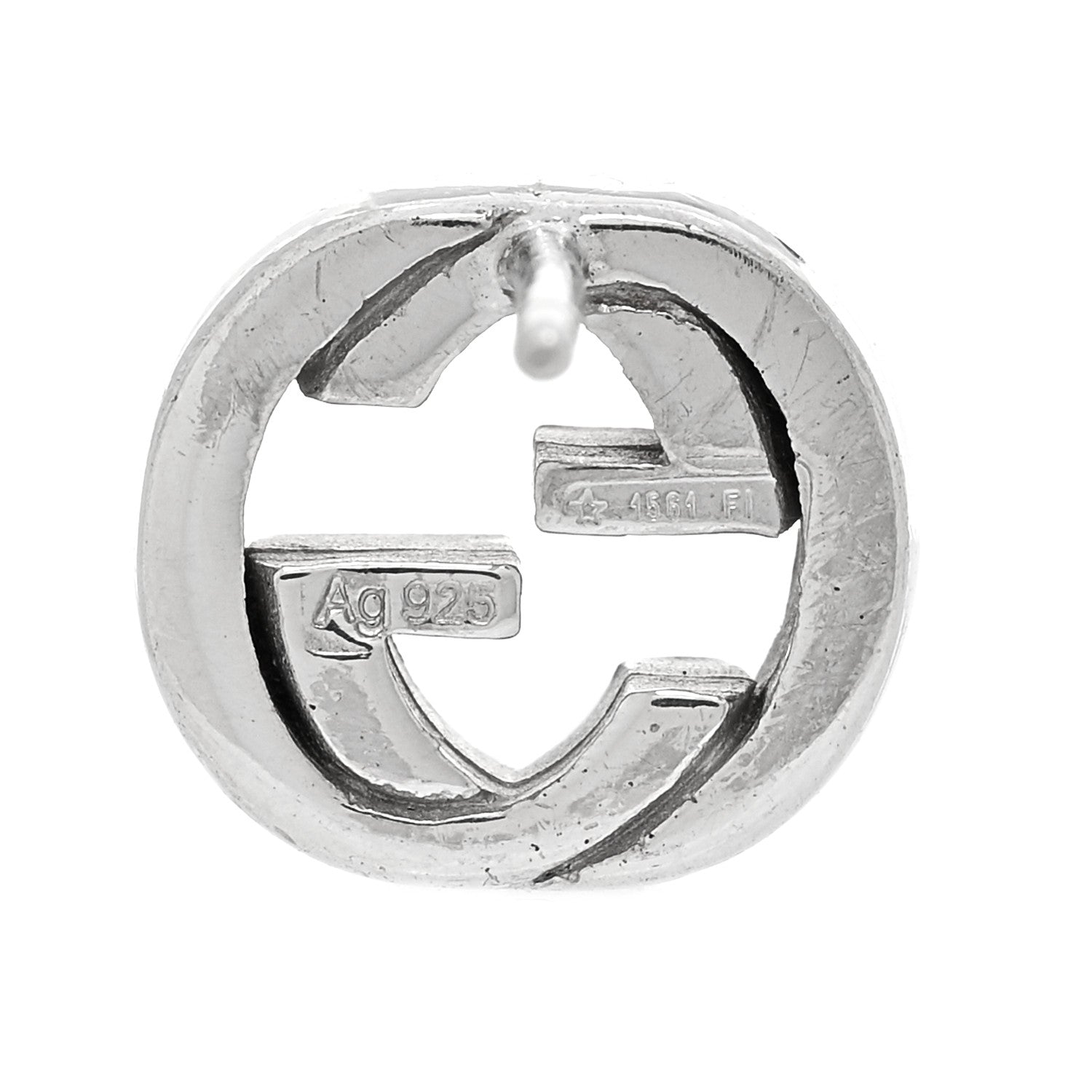 Gucci Sterling Silver Interlocking GG Stud Earrings 4 of 5