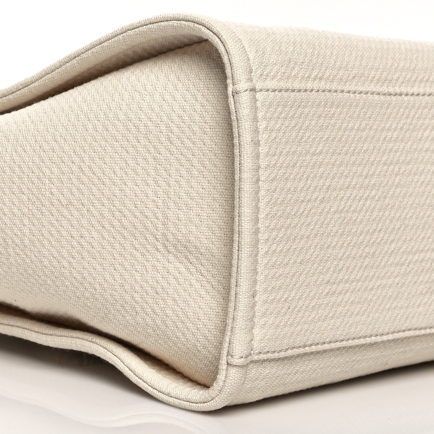 Mixed Fibers Small Deauville Tote White