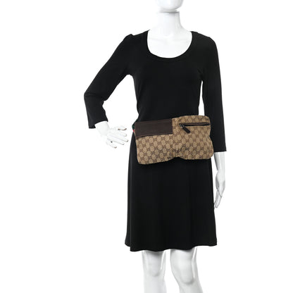 Gucci Monogram Web Belt Bag Dark Brown 2 of 16