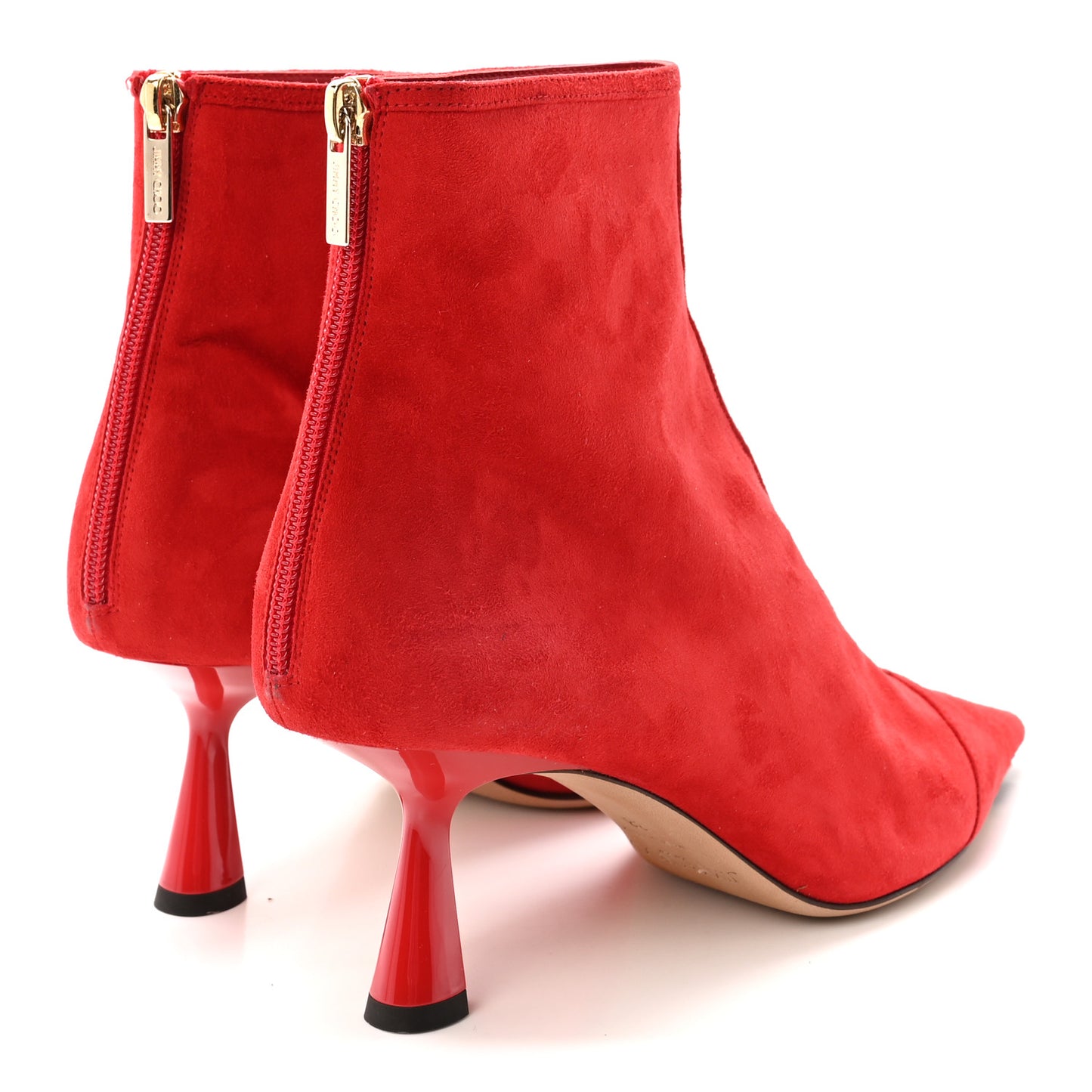 Suede Kix Boots 38 Red