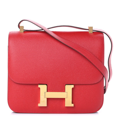Hermes Epsom Constance 24 Rouge Casaque 1 of 14