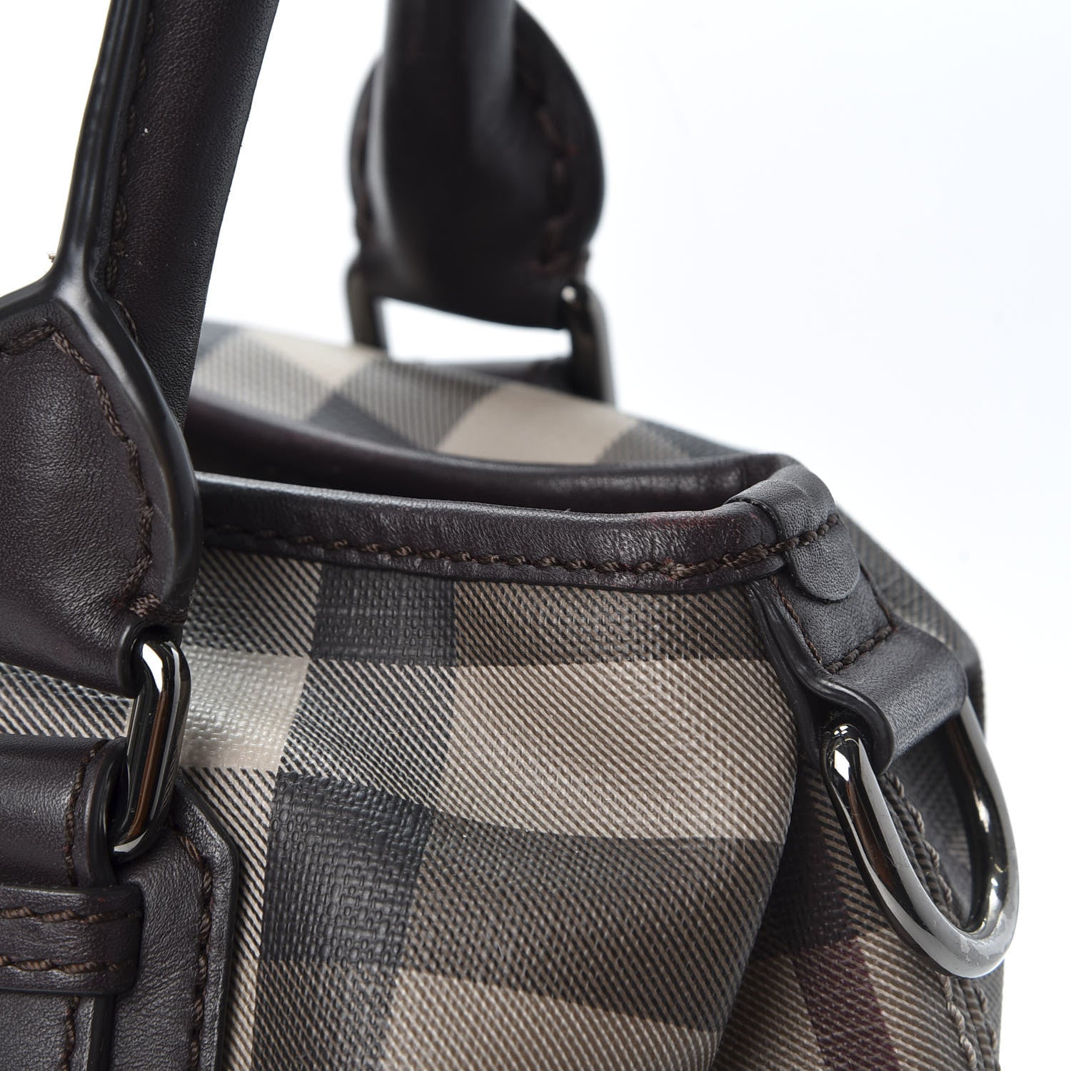 Burberry Smoked Check Small Northfield Tote Black 10 of 10
