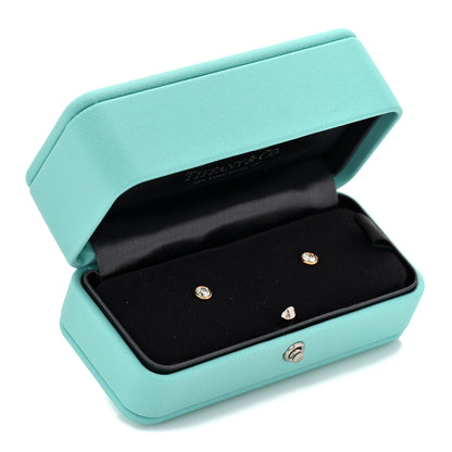 Tiffany 18K Yellow Gold Diamond .38ctw Elsa Peretti Diamonds By The Yard Earrings 6 of 6