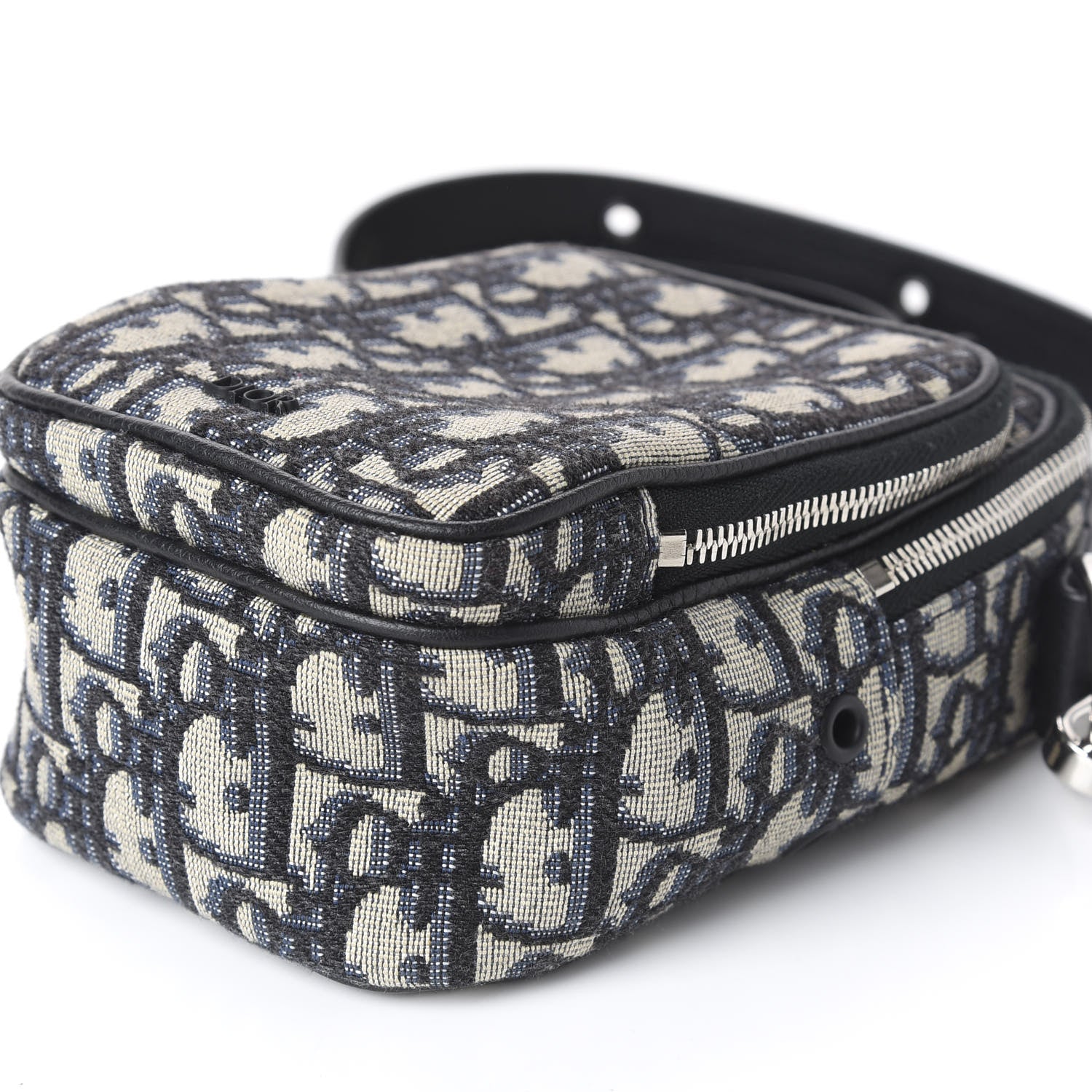 Christian Dior Oblique Crossbody Bag Blue 7 of 10