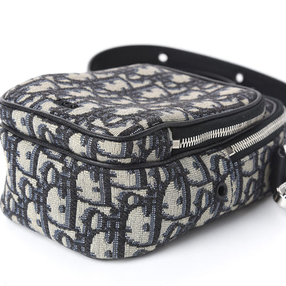 Christian Dior Oblique Crossbody Bag Blue 7 of 10