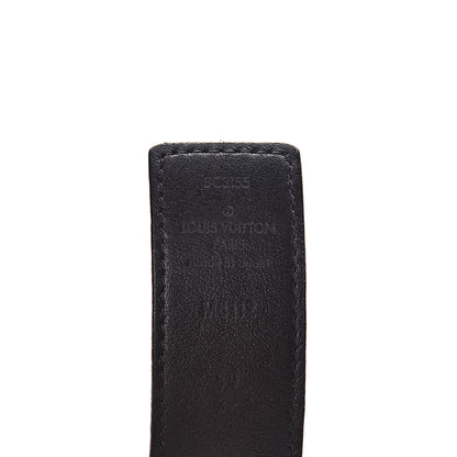 Louis Vuitton Calfskin Monogram 30mm LV Initiales Reversible Belt 80 32 Black 6 of 8
