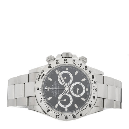 Rolex Stainless Steel 40mm Oyster Perpetual Daytona Cosmograph Watch Black 116520 2 of 4