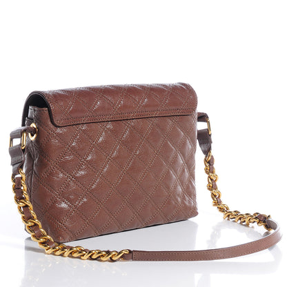 Marc Jacobs Lacquered Lambskin The Large Single Flap Taupe 3 of 10