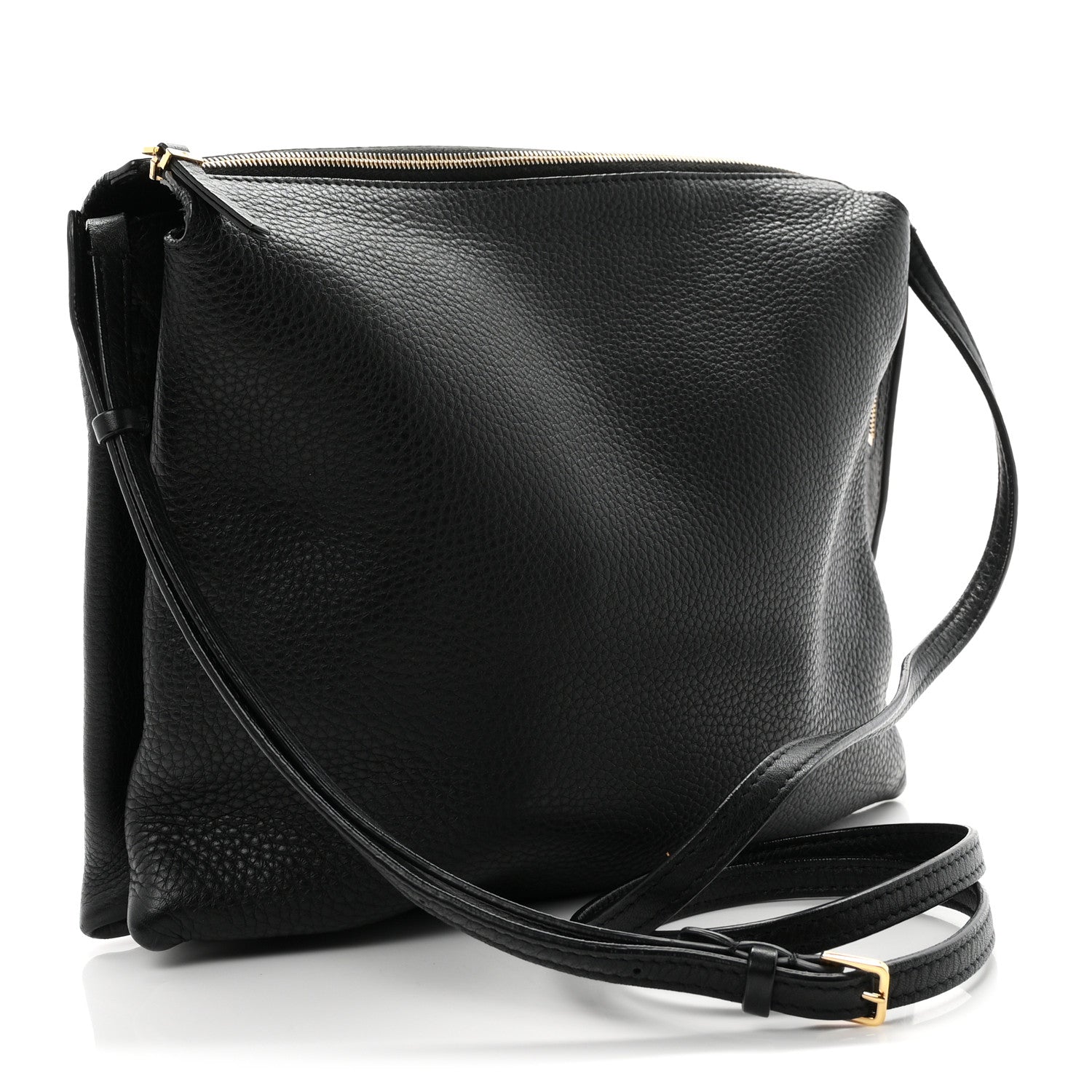 The Row Grained Calfskin Nu Twin Bag Black 2 of 8