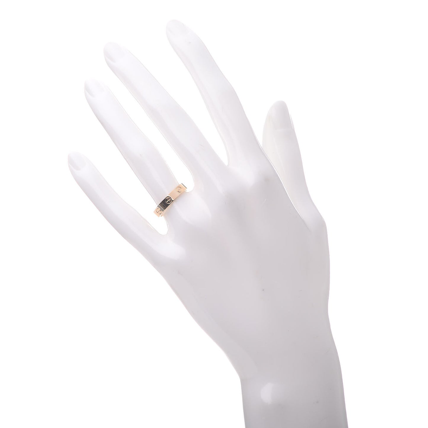 18K Yellow Gold 3.5mm LOVE Wedding Band Ring 50 5.25