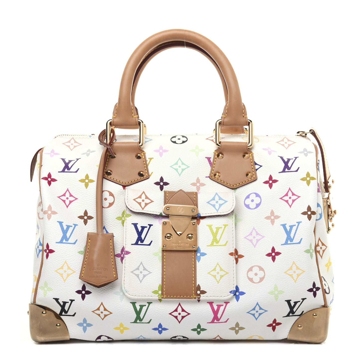 Monogram Multicolor Speedy 30 White