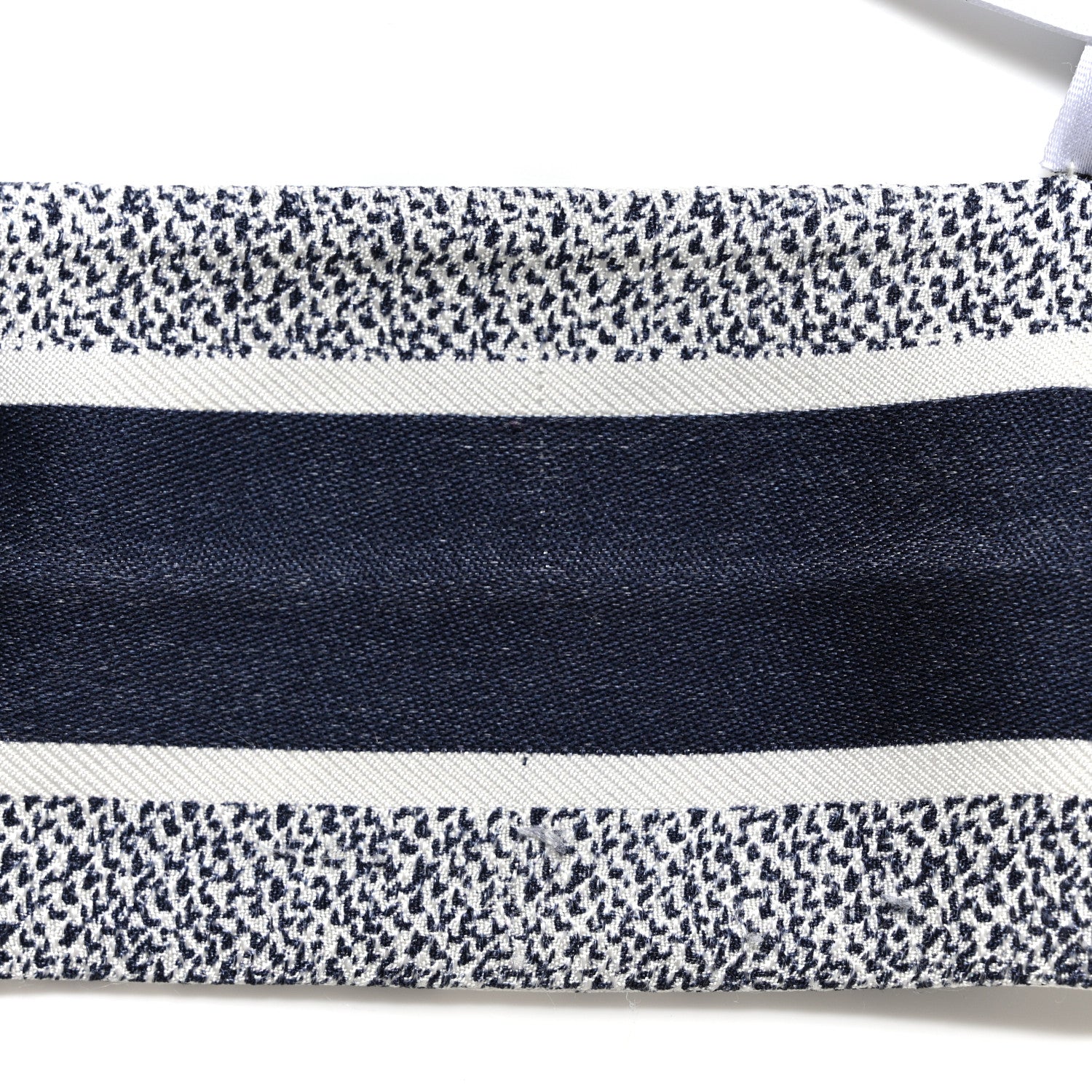 Christian Dior Silk Toile De Jouy Reverse Capri Mitzah Scarf Navy Blue 5 of 7